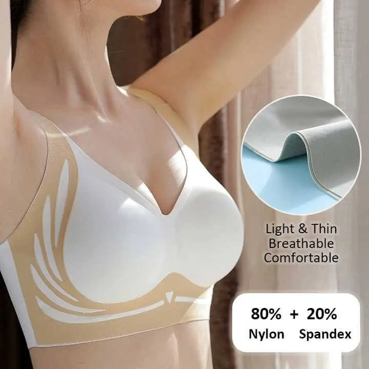 Premium Seamless Breathable Comfort Bra – 80% Nylon + 20% Spandex আল্ট্রা-লাইট রেগুলার ওয়্যার ব্রা - Image 3